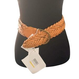 NWT Zimmermann Brown (Tan) Woven Leather Belt | Size XS/S